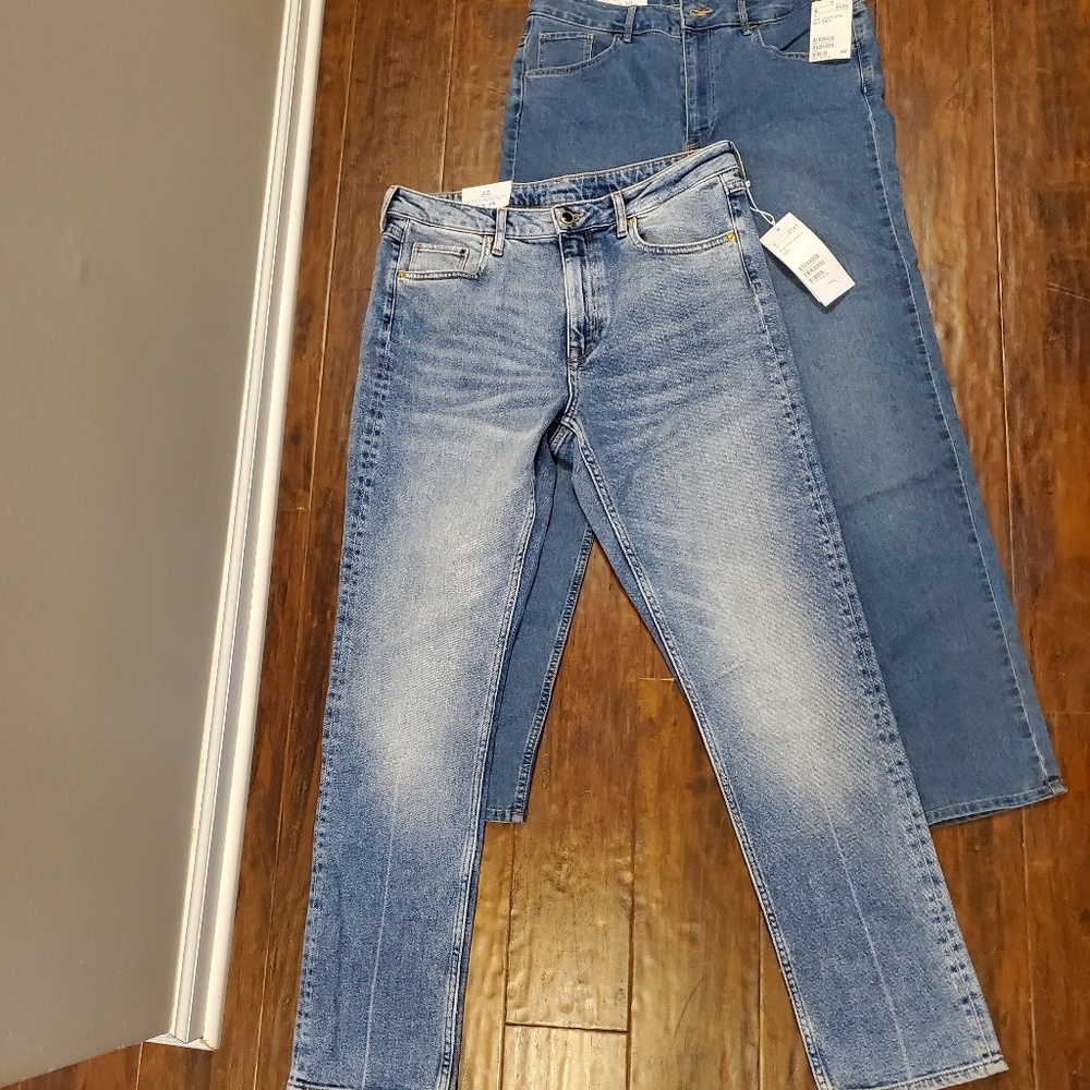 2 pairs H&M denim jeans